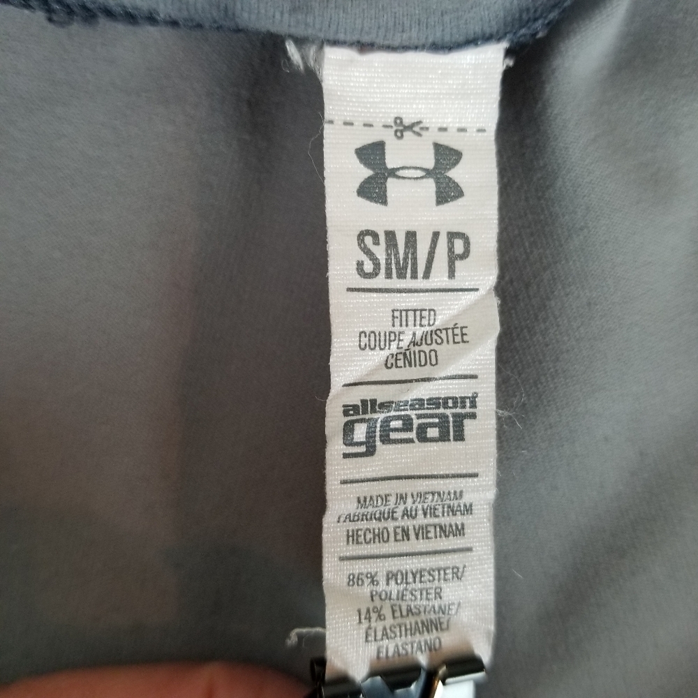 Under Armour tie dye gray and black cropped leggings boho artsy sporty fun S/P - Picture 2 of 8